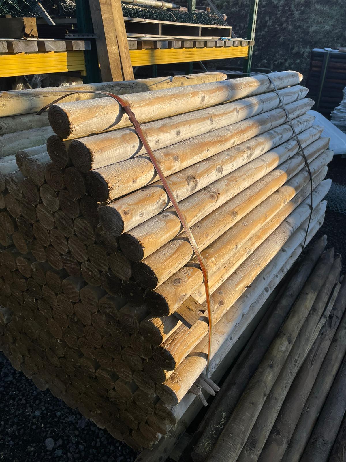 Round Fence Posts | Machine Round & Cundy Peeled Timber Posts