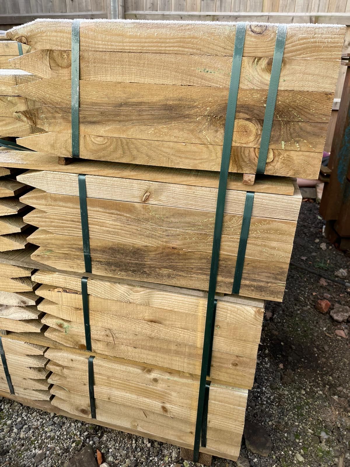 Timber Peg 0.6m x 50 x 50 (2ft 2 x2) - 25 pegs per pack (Sold individually)