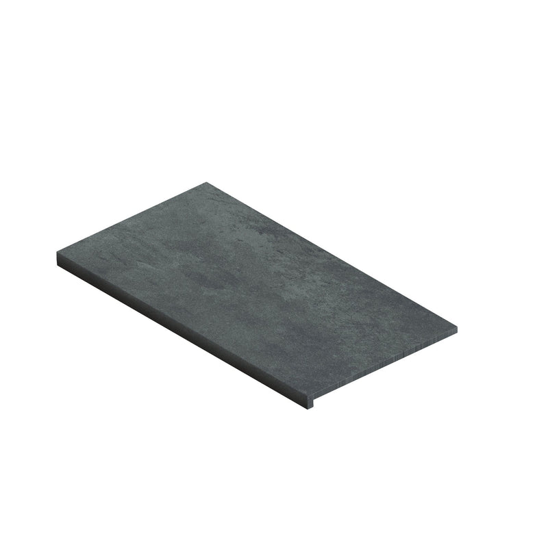 Station Porcelain Bullnose Coping Step 600 x 350mm x 20mm with 40mm downstep