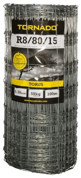 Tornado Stock Netting R8/80/15 – 100 m / 250 m / 400 m Roll