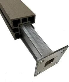 UltraShield Steel Support Post | Core Post for Composite Railing System