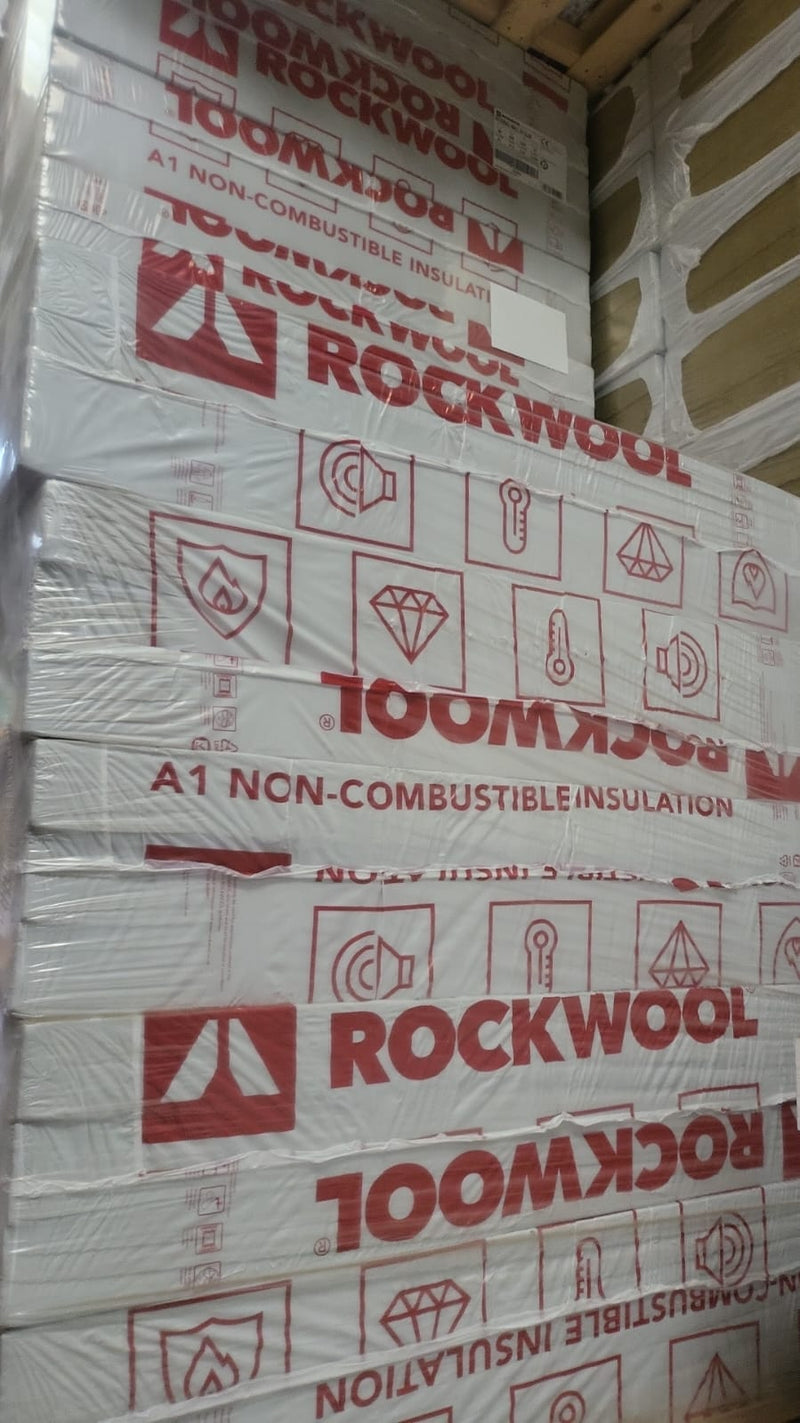 Rockwool External Wall Dual Density Slab 1200 x 600 x 80mm | EWI Insulation Board