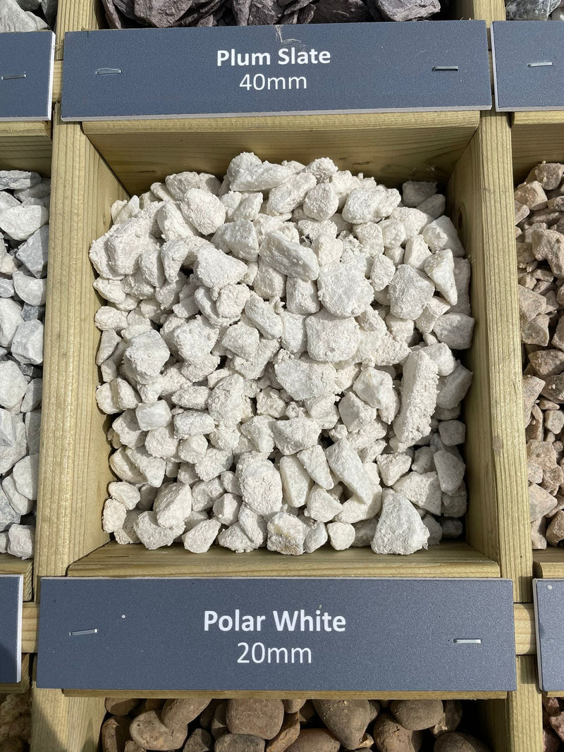 Polar White 20mm maxi bag 20kg