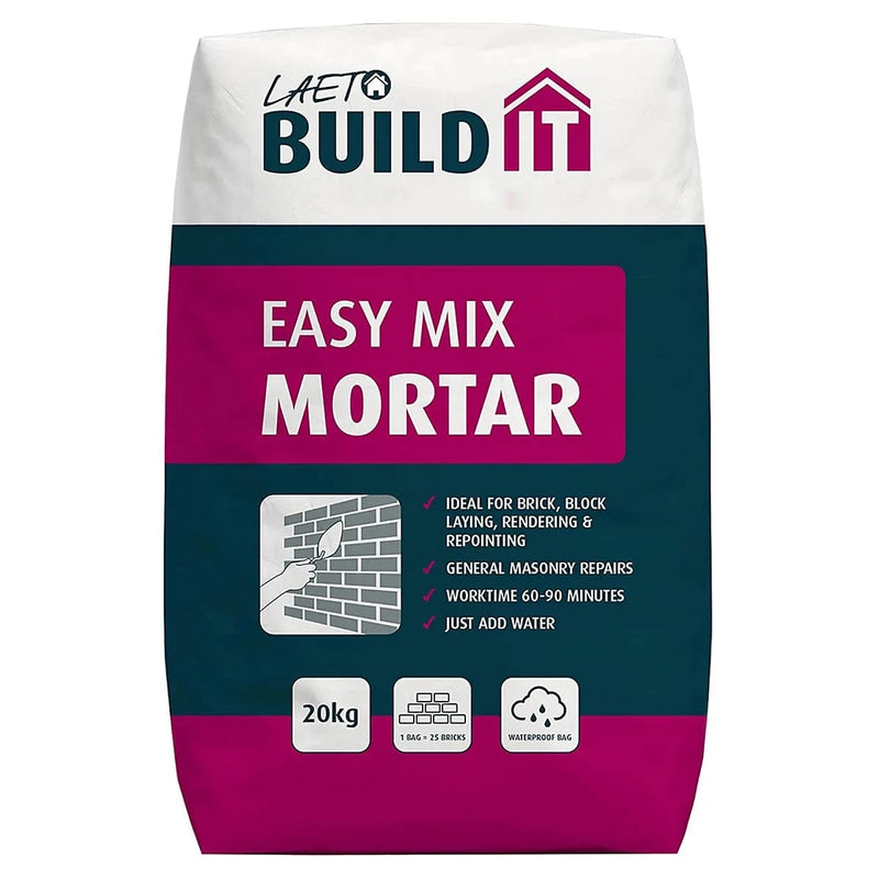 Build It Premium Ready Mix Mortar – 20kg Bag | Ready-to-Use General Purpose Mortar