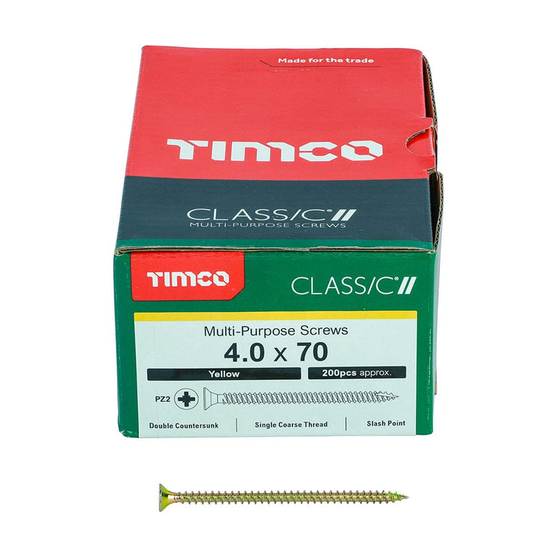 Timco - Classic Screw PZ2 CSK ZYP
4.0 x 70 - box of 200