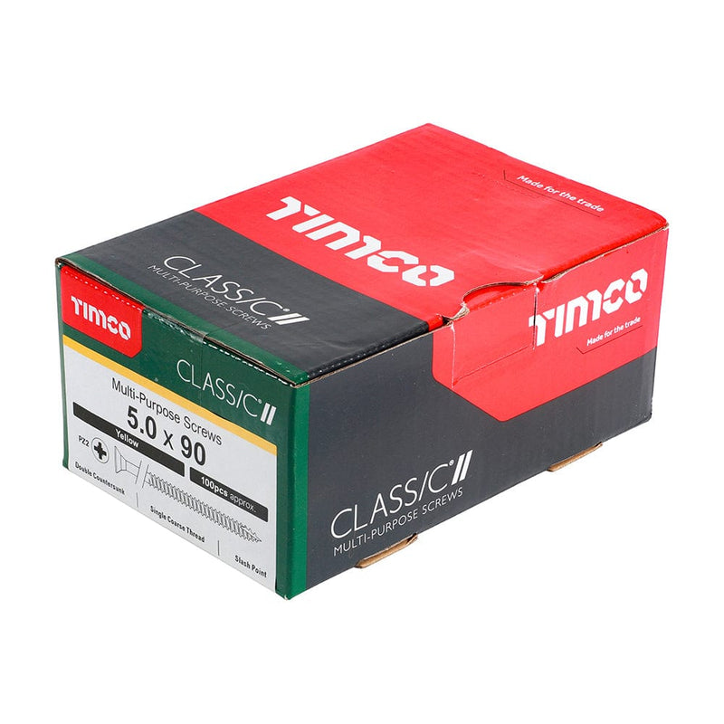 Timco - Classic Screw PZ2 CSK ZYP
5.0 x 90 - box of 100