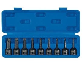 9 piece impact tx star socket bit set - 99184 - Draper