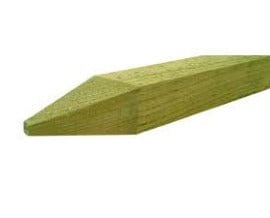 100mm x 100mm (4"x4") square sawn Fence posts, pointed
