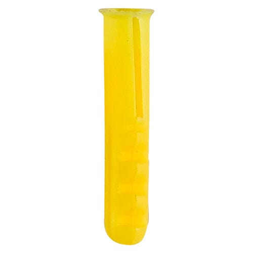 Timco - Yellow Plastic Plug 25mm - 50 PCS